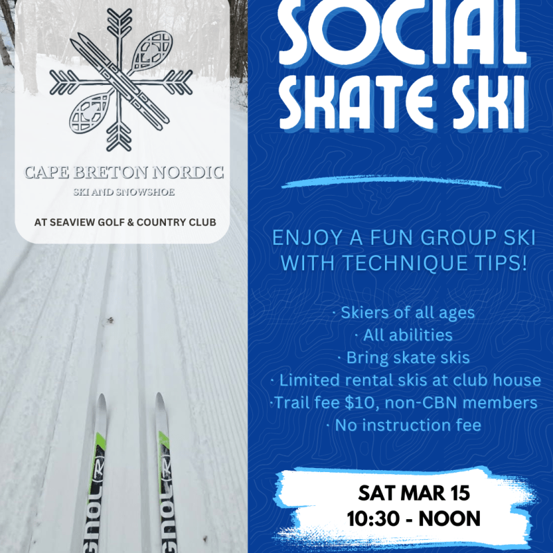 Social Ski at Cape Breton Nordic – March&nbsp;15